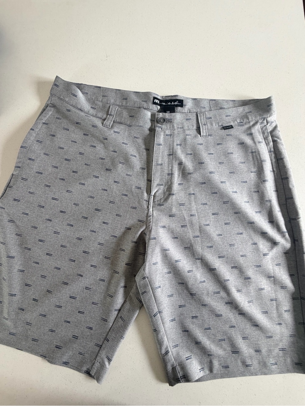 Travis Mathew Gray Men's 4 Way stretch Performance Golf Shorts